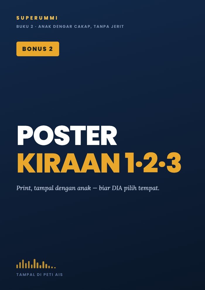 Kulit Bonus 2 Poster Kiraan 1-2-3
